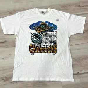 Florida Marlins World Series Champions Touch of Gold Spring Ford Shirt Mens XL